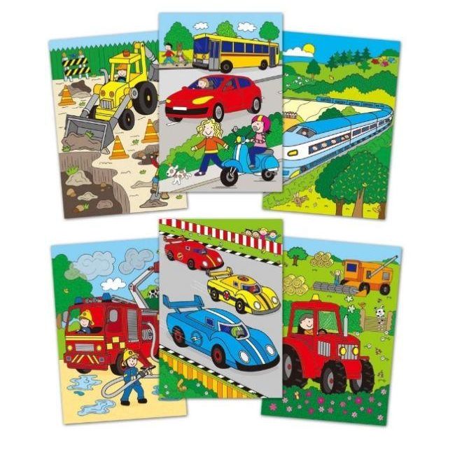 Water magic: carte de colorat vehicule