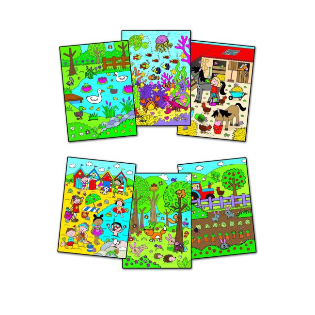 Water magic: carte de colorat who's hiding?