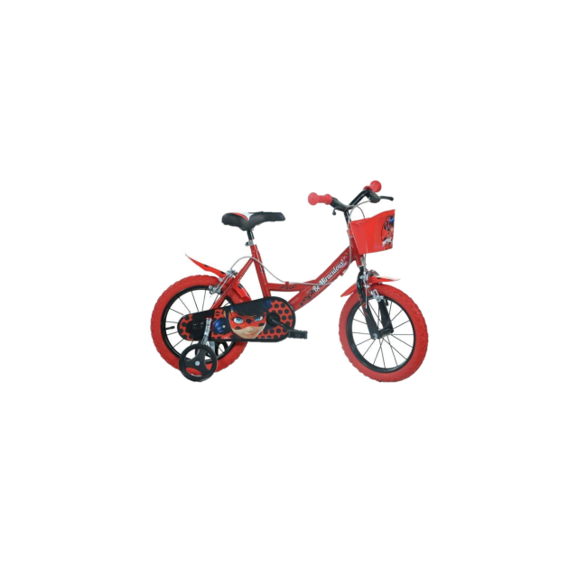 Bicicleta copii 14'' MIRACULOS-BUBURUZA - EDU144R-LB