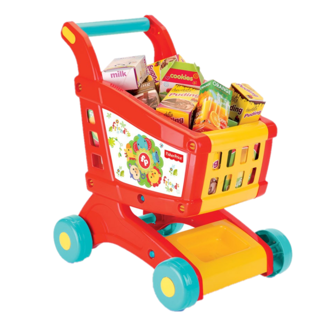 Carucior de cumparaturi cu accesorii