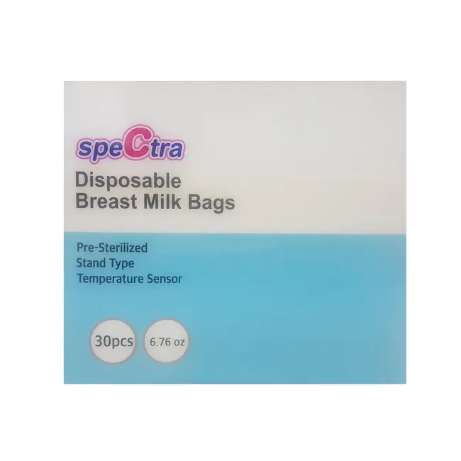 Pungi stocare lapte matern cu fermoar (30 buc.)