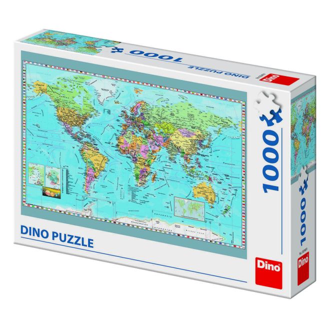 Puzzle - harta politica a lumii (1000 piese)
