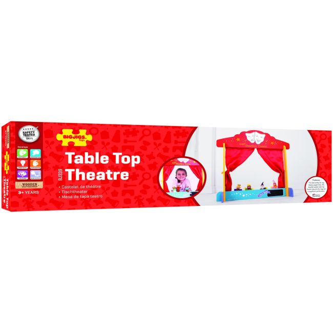 Teatru de papusi din lemn