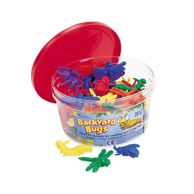 Insecte de gradina pentru numarat - set 72 buc