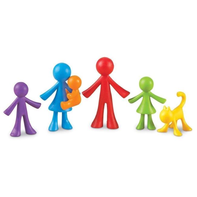 Set pentru sortat si numarat - familia mea (72 piese)