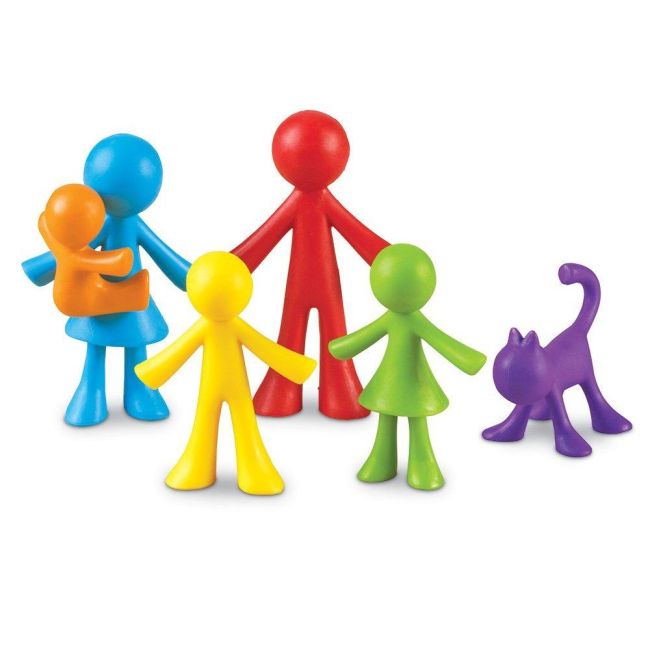 Set pentru sortat si numarat - familia mea (72 piese)