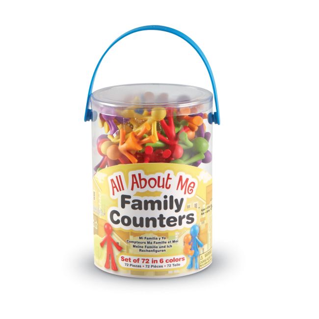 Set pentru sortat si numarat - familia mea (72 piese)