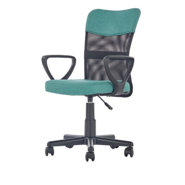Scaun birou pentru copii cu plasa textila, hm timmy, ergonomic, inaltime reglabila, structura polipropilena, rotire 360 ˚, 120 kg, turcoaz drm4467