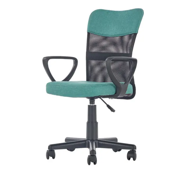 Scaun birou pentru copii cu plasa textila, hm timmy, ergonomic, inaltime reglabila, structura polipropilena, rotire 360 ˚, 120 kg, turcoaz drm4467