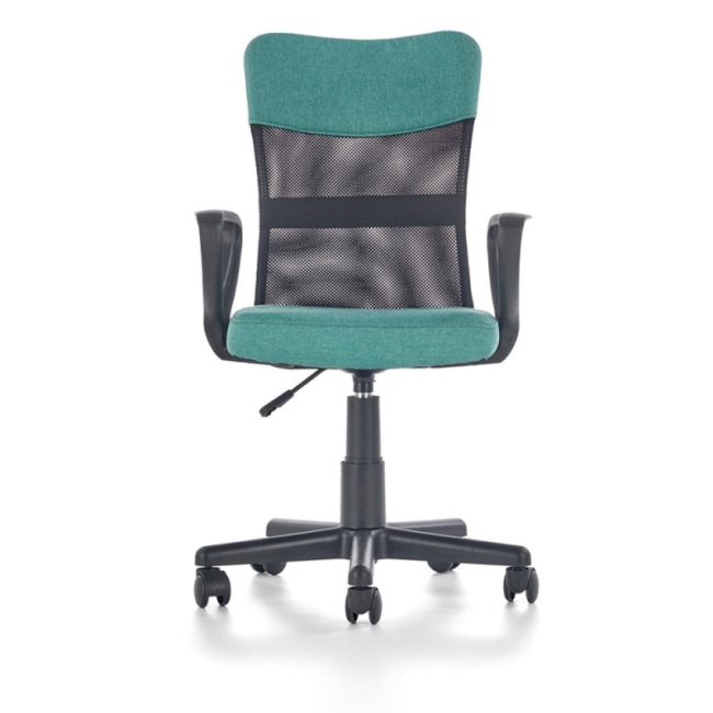 Scaun birou pentru copii cu plasa textila, hm timmy, ergonomic, inaltime reglabila, structura polipropilena, rotire 360 ˚, 120 kg, turcoaz drm4467