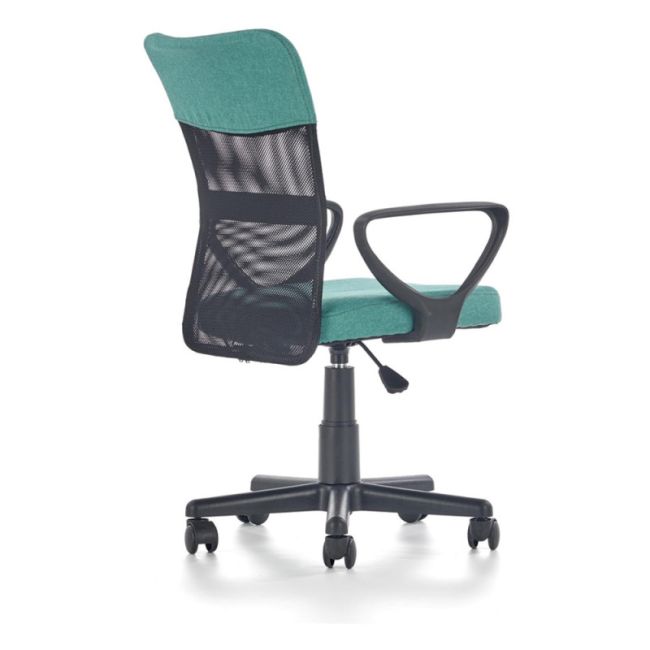 Scaun birou pentru copii cu plasa textila, hm timmy, ergonomic, inaltime reglabila, structura polipropilena, rotire 360 ˚, 120 kg, turcoaz drm4467