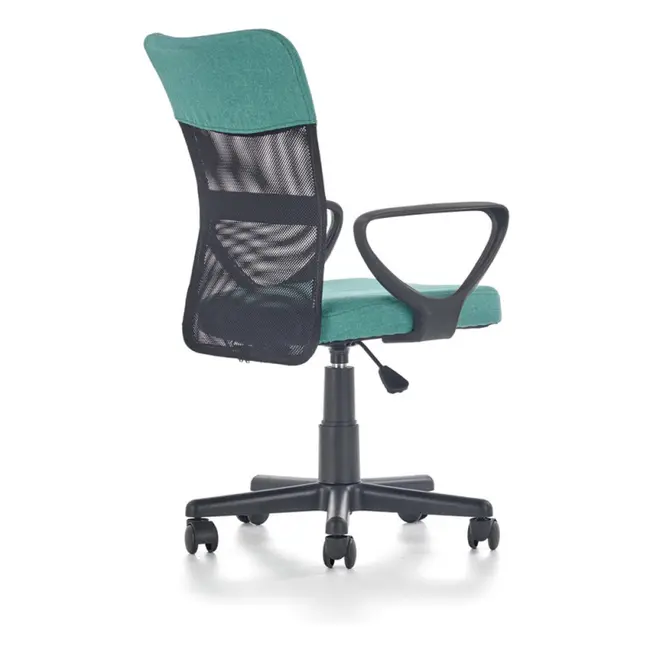 Scaun birou pentru copii cu plasa textila, hm timmy, ergonomic, inaltime reglabila, structura polipropilena, rotire 360 ˚, 120 kg, turcoaz drm4467