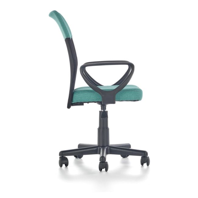 Scaun birou pentru copii cu plasa textila, hm timmy, ergonomic, inaltime reglabila, structura polipropilena, rotire 360 ˚, 120 kg, turcoaz drm4467