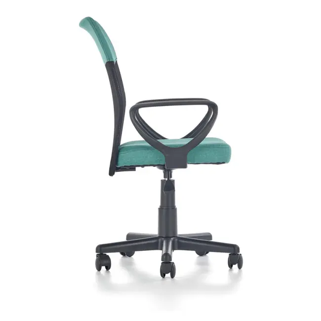 Scaun birou pentru copii cu plasa textila, hm timmy, ergonomic, inaltime reglabila, structura polipropilena, rotire 360 ˚, 120 kg, turcoaz drm4467