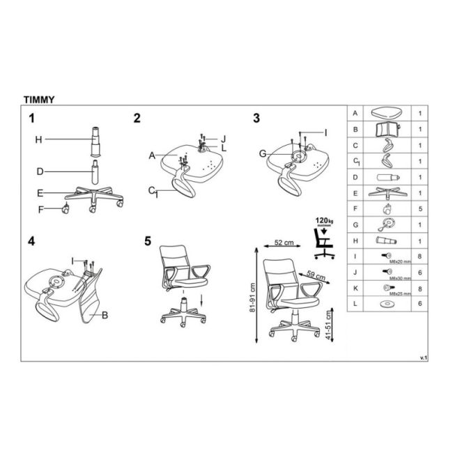 Scaun birou pentru copii cu plasa textila, hm timmy, ergonomic, inaltime reglabila, structura polipropilena, rotire 360 ˚, 120 kg, turcoaz drm4467