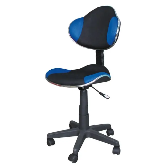 Scaun birou copii sl g2, ergonomic, stofa, inaltime reglabila, cadru polipropilena, 60 kg, albastru/negru drm4187
