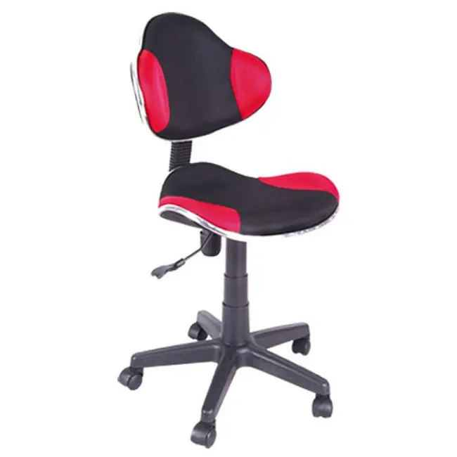 Scaun birou copii sl g2, ergonomic, stofa, inaltime reglabila, cadru polipropilena, 60 kg, rosu/negru drm4186