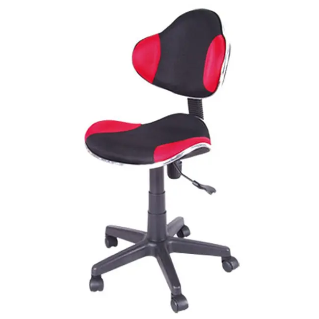 Scaun birou copii sl g2, ergonomic, stofa, inaltime reglabila, cadru polipropilena, 60 kg, rosu/negru drm4186