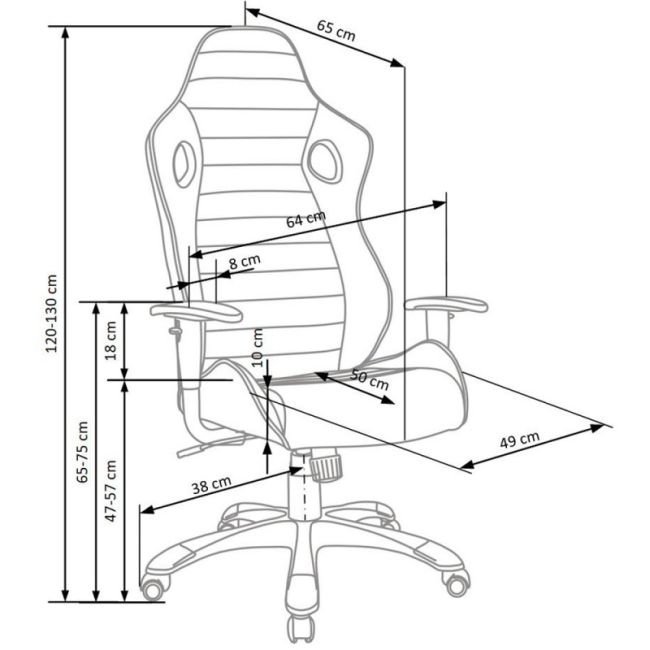 Scaun gaming hm ranger gri drm4007