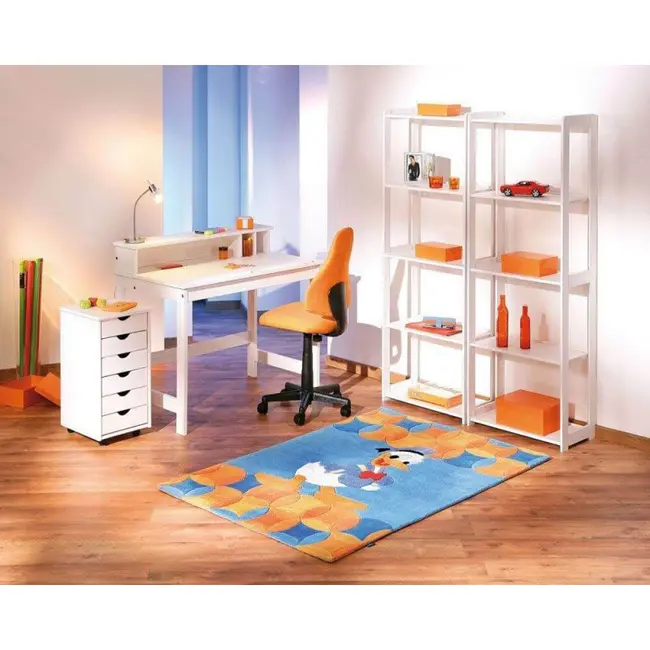 Dulapior rulant hm simon 2, cu sertare, cu roti, front mdf, alb drm2319