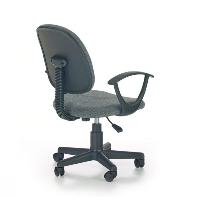 Scaun birou copii hm darian bis, ergonomic, cadru polipropilena, stofa, inaltime ajustabila, 80 kg, gri drm2751