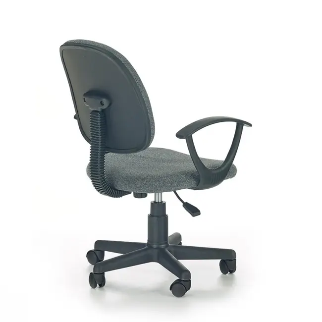 Scaun birou copii hm darian bis, ergonomic, cadru polipropilena, stofa, inaltime ajustabila, 80 kg, gri drm2751