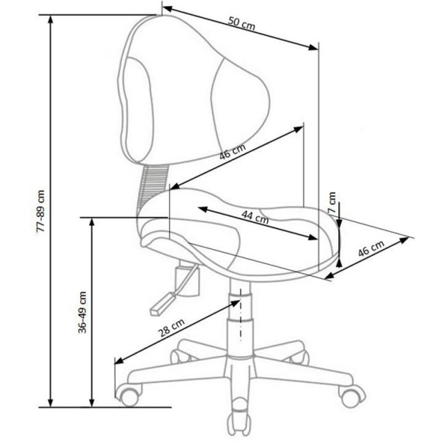Scaun birou copii hm flash 2, ergonomic, stofa/mesh, cadru polipropilena, inaltime ajustabila, 80 kg, verde/gri drm2766