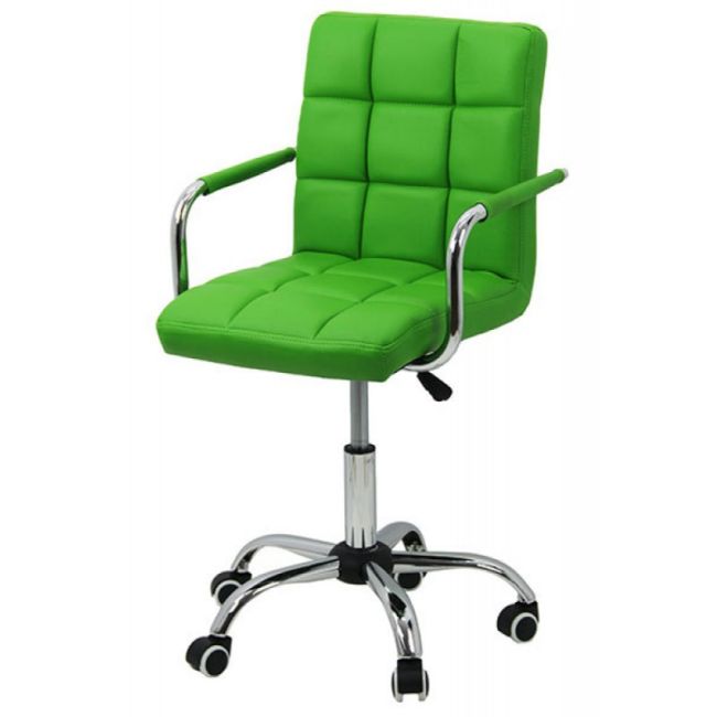 Scaun birou copii off 328, inaltime ajustabila, rotativ, cu brate, piele ecologica, 65 kg drm974