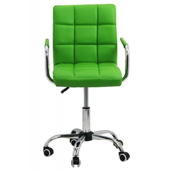 Scaun birou copii off 328, inaltime ajustabila, rotativ, cu brate, piele ecologica, 65 kg drm974