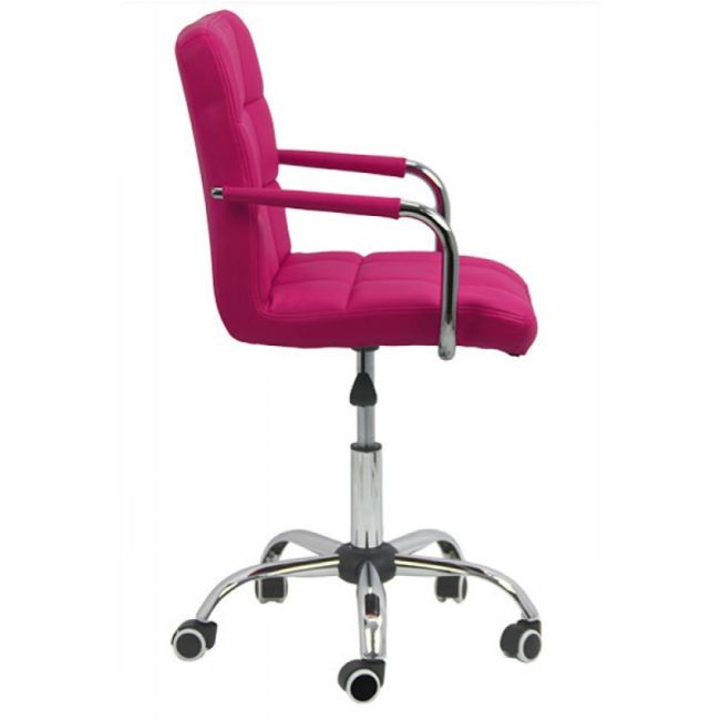 Scaun birou copii off 328, inaltime ajustabila, rotativ, cu brate, piele ecologica, 65 kg drm974