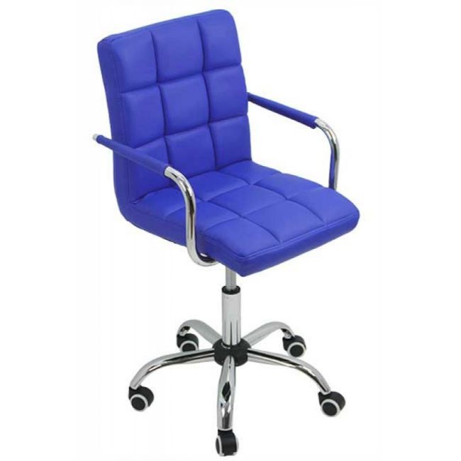 Scaun birou copii off 328, inaltime ajustabila, rotativ, cu brate, piele ecologica, 65 kg drm974