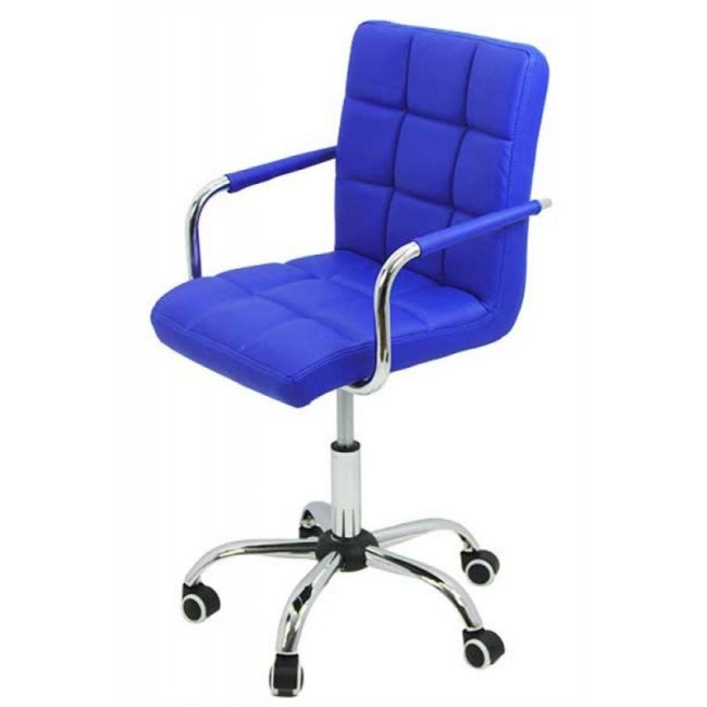 Scaun birou copii off 328, inaltime ajustabila, rotativ, cu brate, piele ecologica, 65 kg drm974