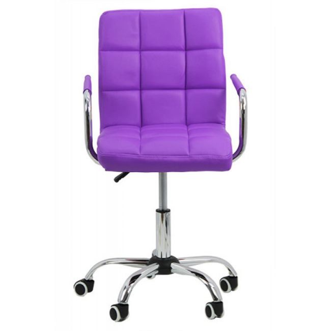 Scaun birou copii off 328, inaltime ajustabila, rotativ, cu brate, piele ecologica, 65 kg drm974