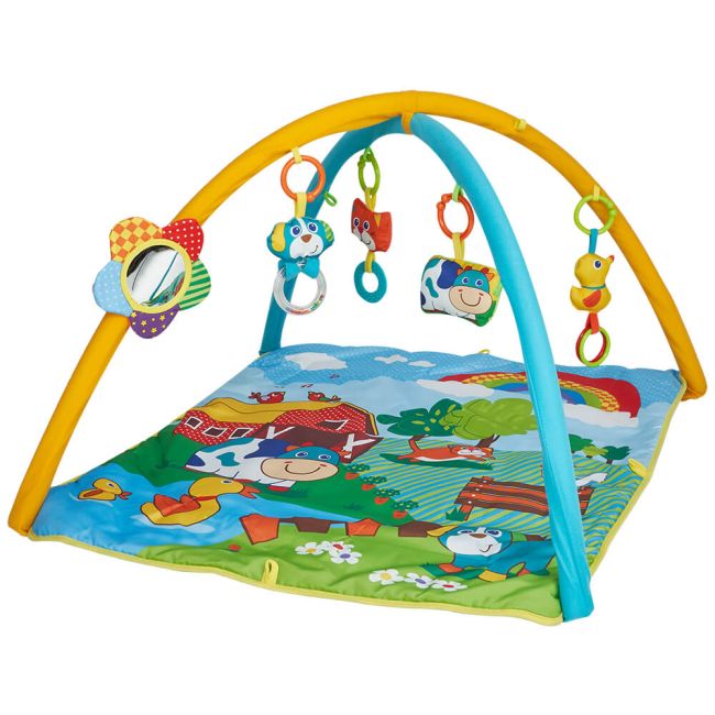 Salteluta de joaca patrata ferma vesela Kidscare SUPKCJ536