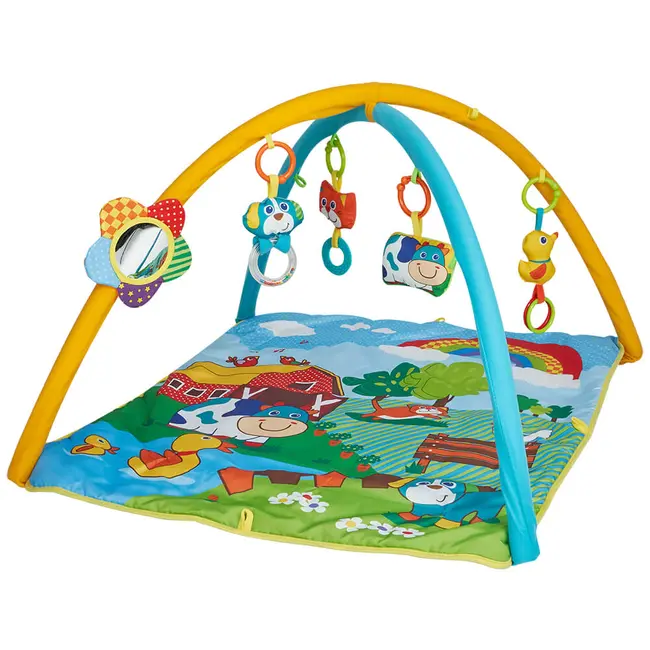 Salteluta de joaca patrata ferma vesela Kidscare SUPKCJ536