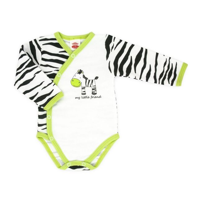 Body cu capse pe burtica - Zebra - Haine Bebe (Marime Disponibila: 3 luni) MK03158D