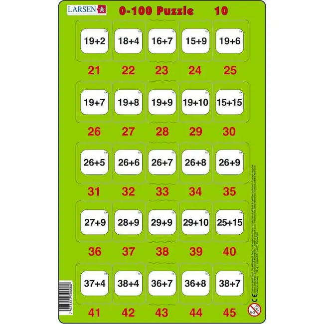 Set 16 Puzzle-uri 0 - 100, 25 Piese Larsen LRP48 BBJLRP48_Initiala