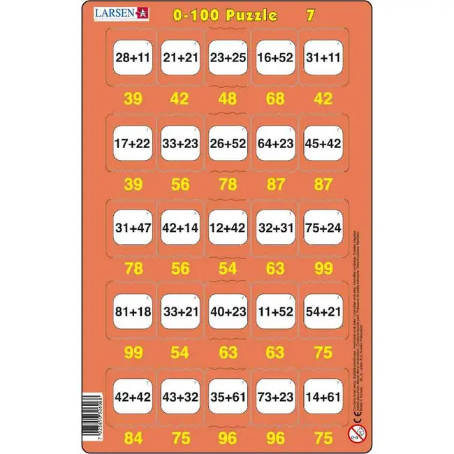 Set 16 Puzzle-uri 0 - 100, 25 Piese Larsen LRP48 BBJLRP48_Initiala
