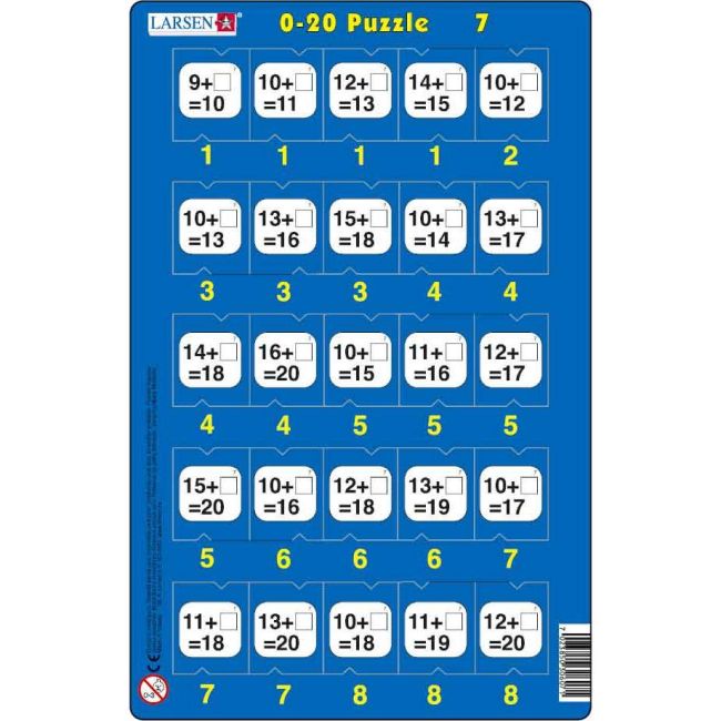 Set 16 Puzzle-uri 0 - 20, 25 Piese Larsen LRP47 BBJLRP47_Initiala