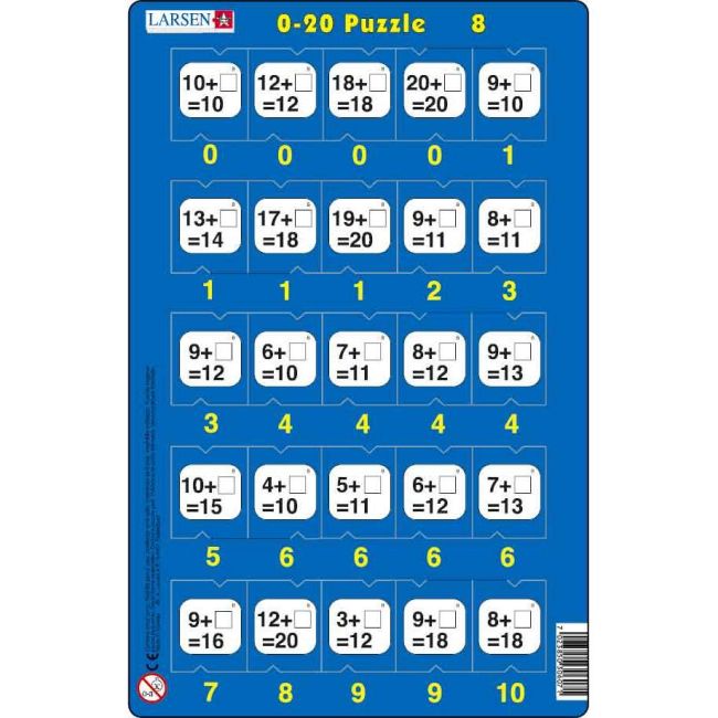 Set 16 Puzzle-uri 0 - 20, 25 Piese Larsen LRP47 BBJLRP47_Initiala