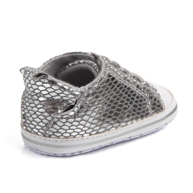 Adidasi argintii bebelusi - Glamour (Marime Disponibila: 9-12 luni) - IRD0788-1-p2.9-12 luni