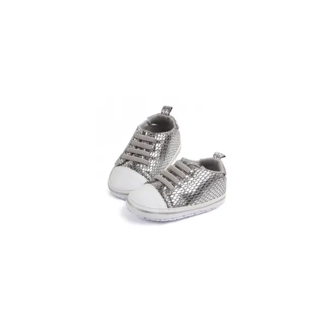 Adidasi argintii bebelusi - Glamour (Marime Disponibila: 9-12 luni) - IRD0788-1-p2.9-12 luni