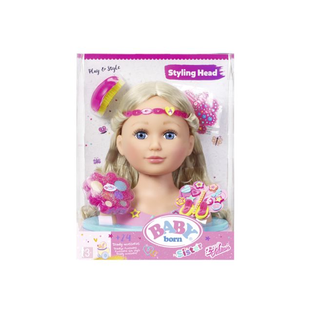 BABY born - Cap Papusa pentru coafat si machiat - ARTZF824788