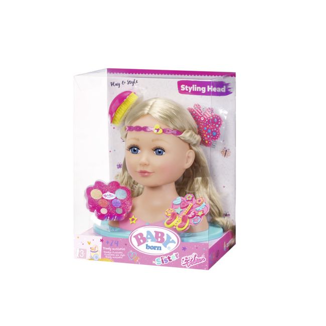 BABY born - Cap Papusa pentru coafat si machiat - ARTZF824788