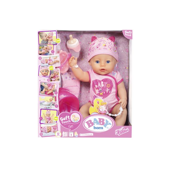 BABY born - Papusa interactiva cu corp moale - ARTZF824368