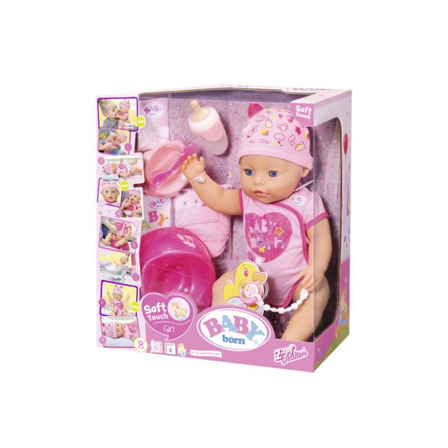 BABY born - Papusa interactiva cu corp moale - ARTZF824368