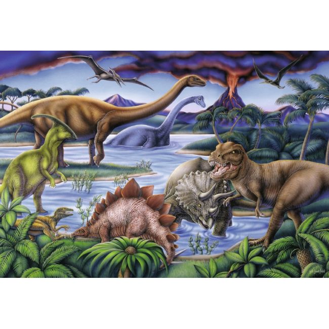 PUZZLE LOCUL DE JOACA AL DINOZAURILOR, 35 PIESE - ARTRVSPC08613