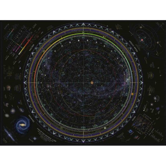 PUZZLE HARTA UNIVERSULUI, 1500 PIESE - ARTRVSPA16213