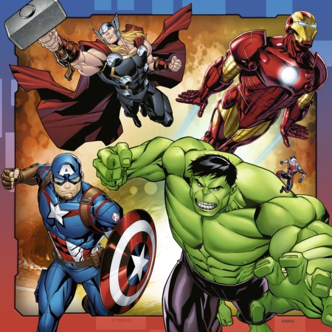 PUZZLE MARVEL AVENGERS 3X49 PIESE - ARTRVSPC08040