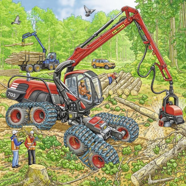 PUZZLE MASINARII, 3X49 PIESE - ARTRVSPC08012